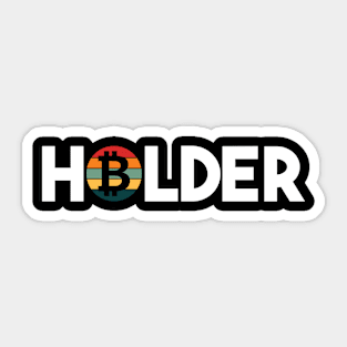 Bitcoin Holder Sticker
